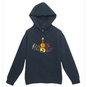 Music Notes Violin Gift Urban Pullover Hoodie