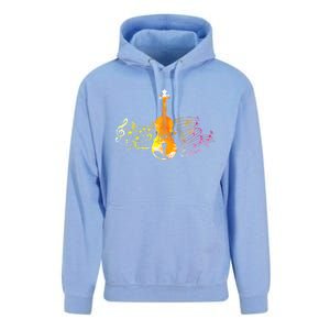 Music Notes Violin Gift Unisex Surf Hoodie