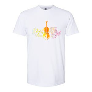 Music Notes Violin Gift Softstyle CVC T-Shirt