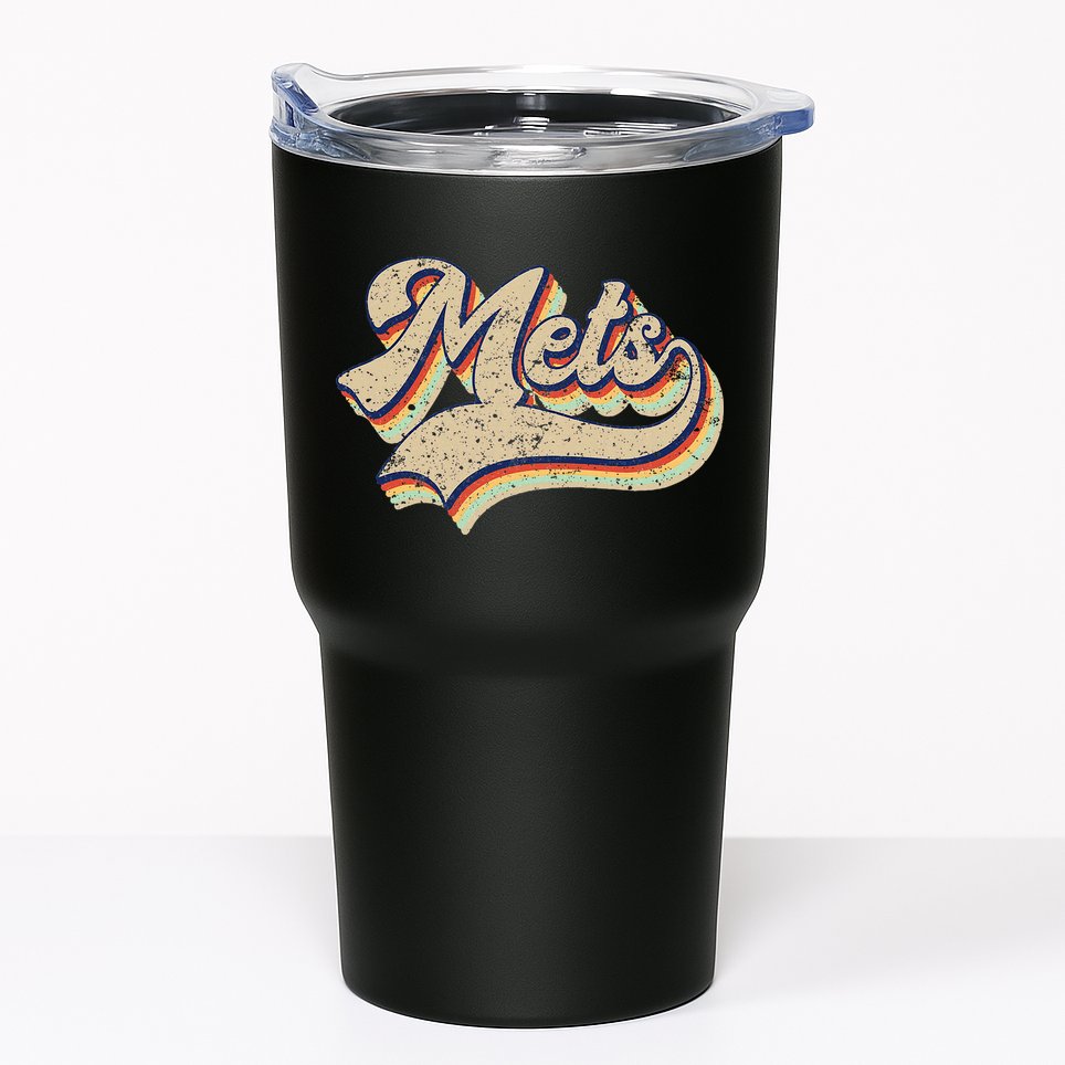 Mets Name Vintage Retro Baseball Lovers Baseball Fans Tumbler