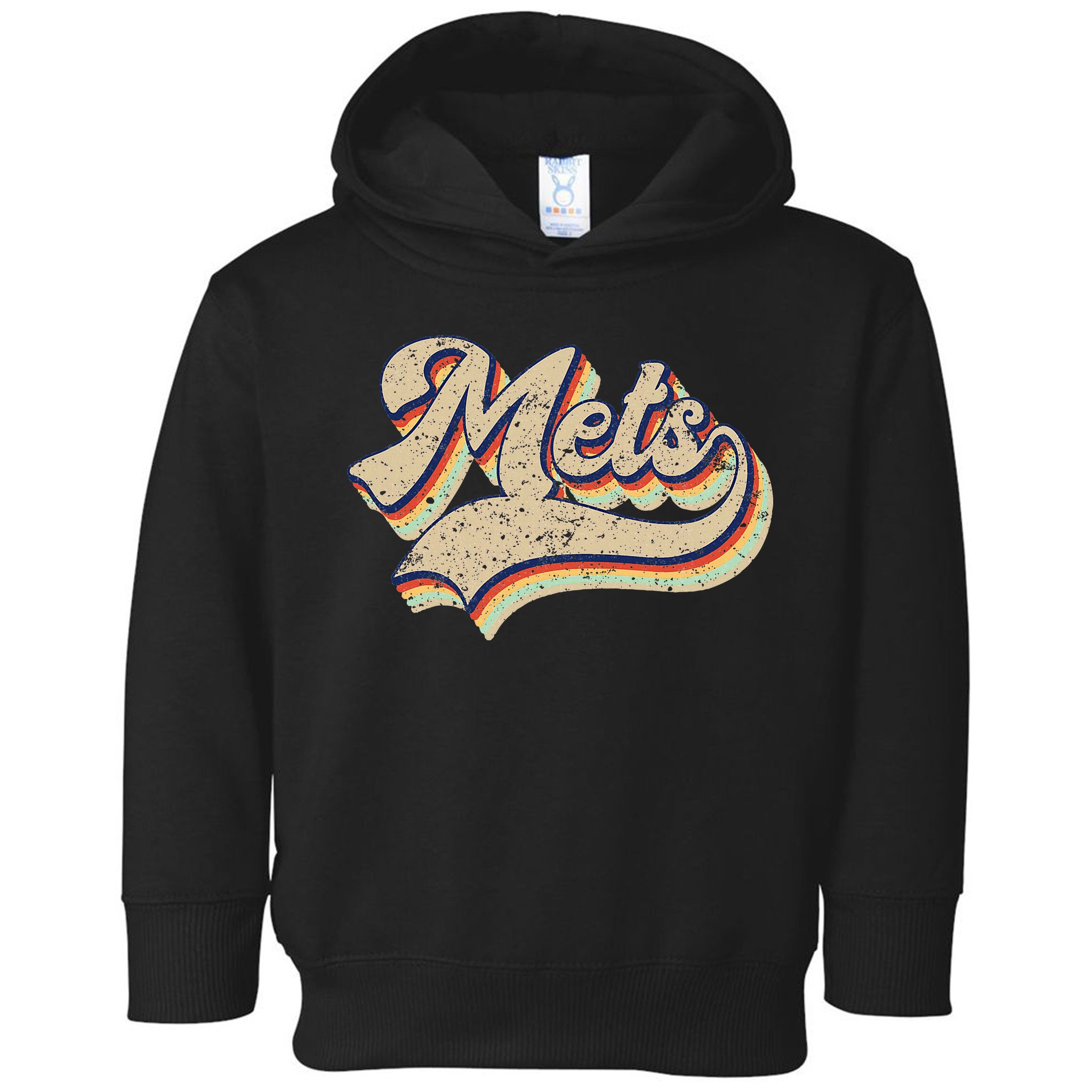 Mets Name Vintage Retro Baseball Lovers Baseball Fans Toddler Hoodie