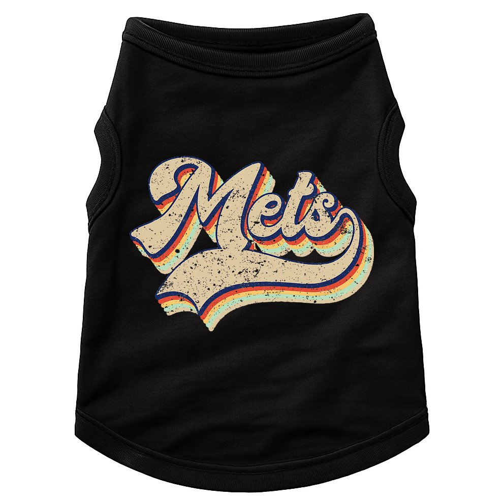 Mets Name Vintage Retro Baseball Lovers Baseball Fans Doggie Tank