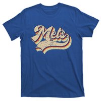 Mets Name Vintage Retro Baseball Lovers Baseball Fans T-Shirt