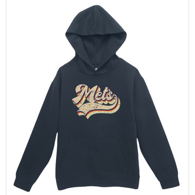 Mets Name Vintage Retro Baseball Lovers Baseball Fans Urban Pullover Hoodie