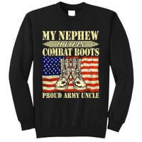 My Nephew Wears Combat Boots Military Proud Army Uncle Gift Sweatshirt