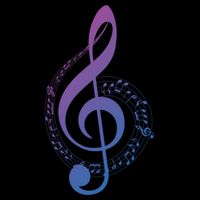 Music Note White Treble Clef Musical Symbol For Musician Gift Doggie Tank