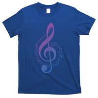 Music Note White Treble Clef Musical Symbol For Musician Gift T-Shirt