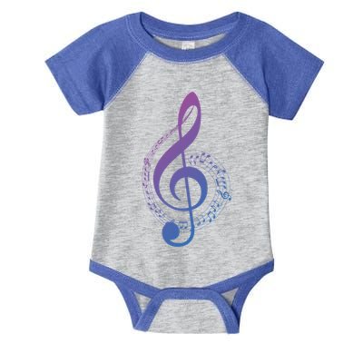 Music Note White Treble Clef Musical Symbol For Musician Gift Infant Baby Jersey Bodysuit
