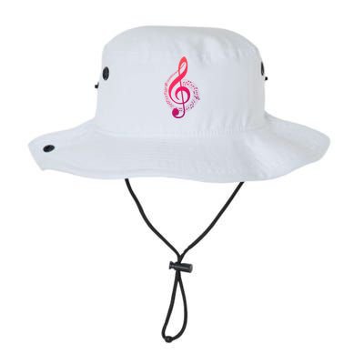 Music Note White Treble Clef Musical Symbol For Musician Gift Legacy Cool Fit Booney Bucket Hat