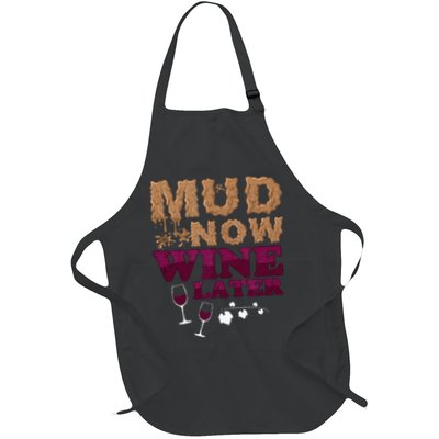 Mud Now Wine Later Obstacle Run Group Outfit Apron