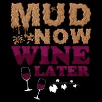 Mud Now Wine Later Obstacle Run Group Outfit Drawstring Bag