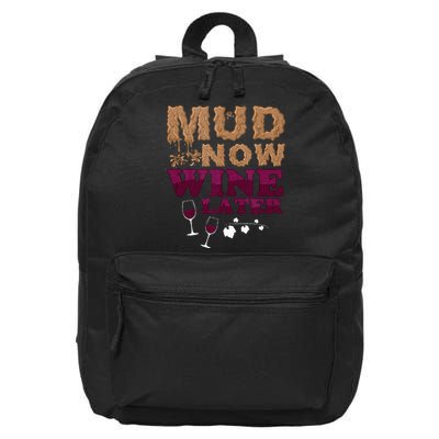 Mud Now Wine Later Obstacle Run Group Outfit 16 in Basic Backpack
