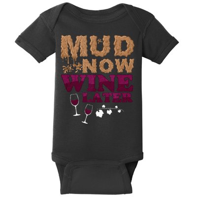 Mud Now Wine Later Obstacle Run Group Outfit Baby Bodysuit