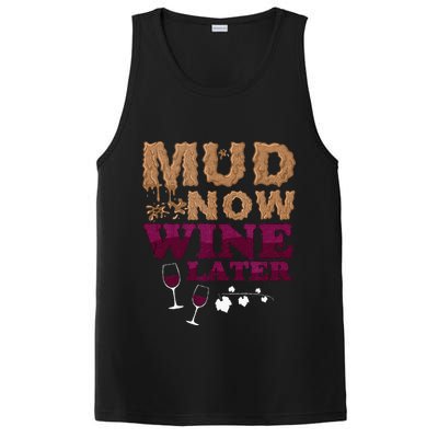 Mud Now Wine Later Obstacle Run Group Outfit PosiCharge Competitor Tank