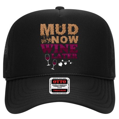 Mud Now Wine Later Obstacle Run Group Outfit Trucker Hat