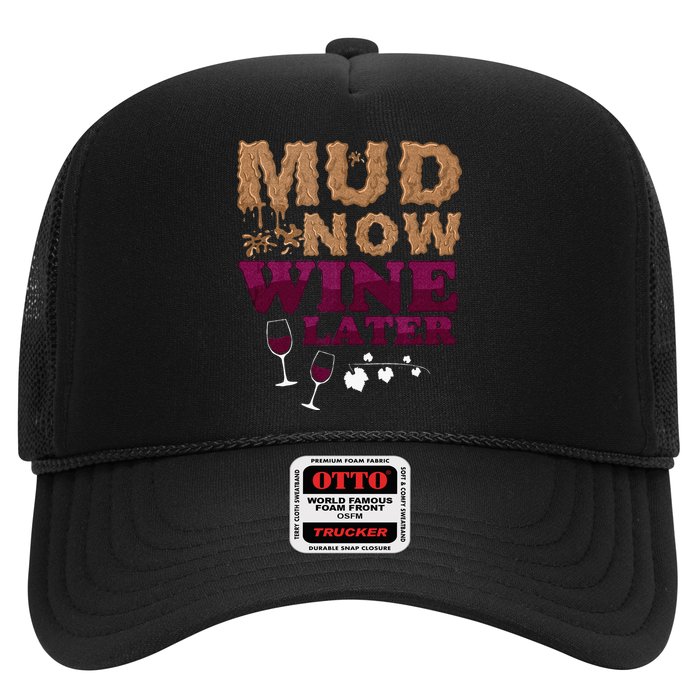 Mud Now Wine Later Obstacle Run Group Outfit Hat
