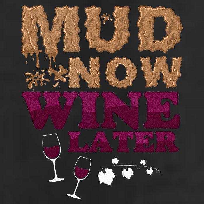 Mud Now Wine Later Obstacle Run Group Outfit Hat