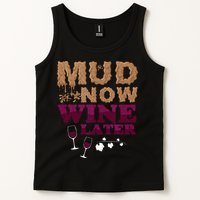 Mud Now Wine Later Obstacle Run Group Outfit Tank Top