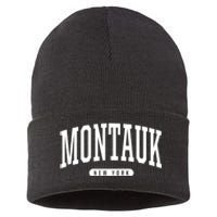 Montauk New York Souvenirs College Style Montauk New York Souvenir Sustainable Knit Beanie