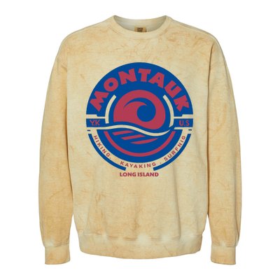 Montauk New York Colorblast Crewneck Sweatshirt