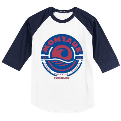 Montauk New York Baseball Sleeve Shirt