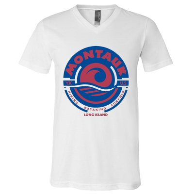 Montauk New York V-Neck T-Shirt