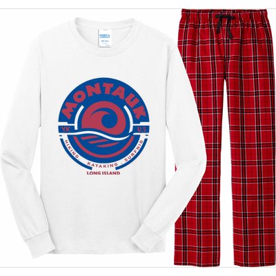 Montauk New York Long Sleeve Pajama Set