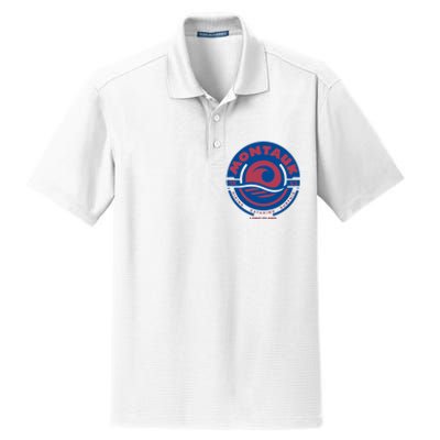 Montauk New York Dry Zone Grid Polo