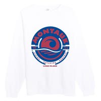 Montauk New York Premium Crewneck Sweatshirt