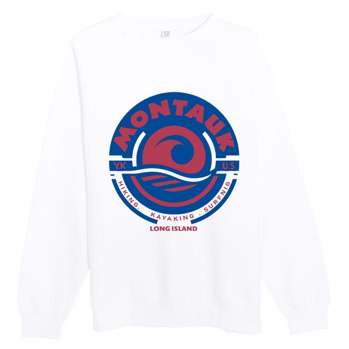 Montauk New York Premium Crewneck Sweatshirt