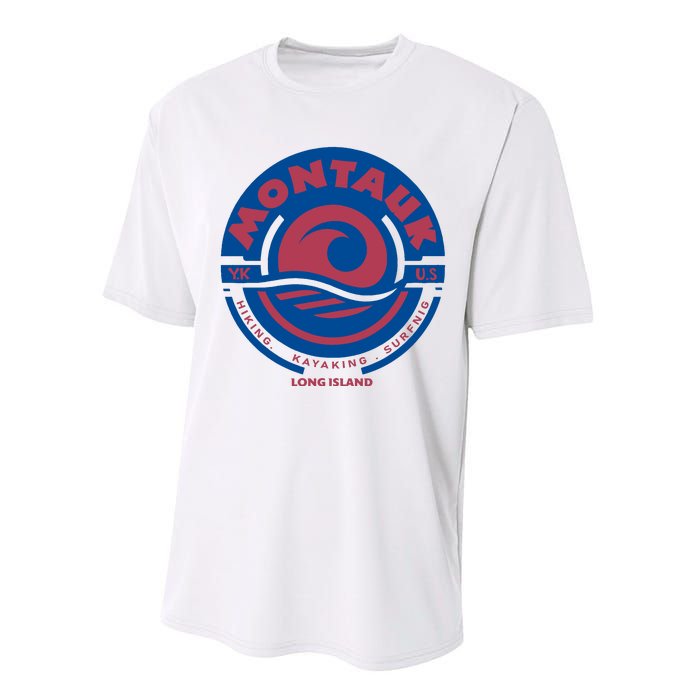 Montauk New York Performance Sprint T-Shirt