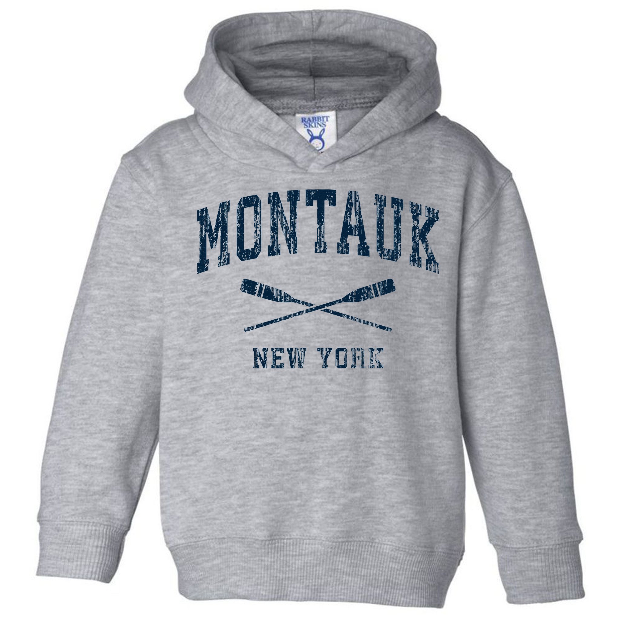 Montauk New York Vintage Nautical Paddles Sports Oars Toddler Hoodie