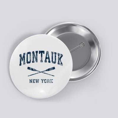 Montauk New York Vintage Nautical Paddles Sports Oars Button