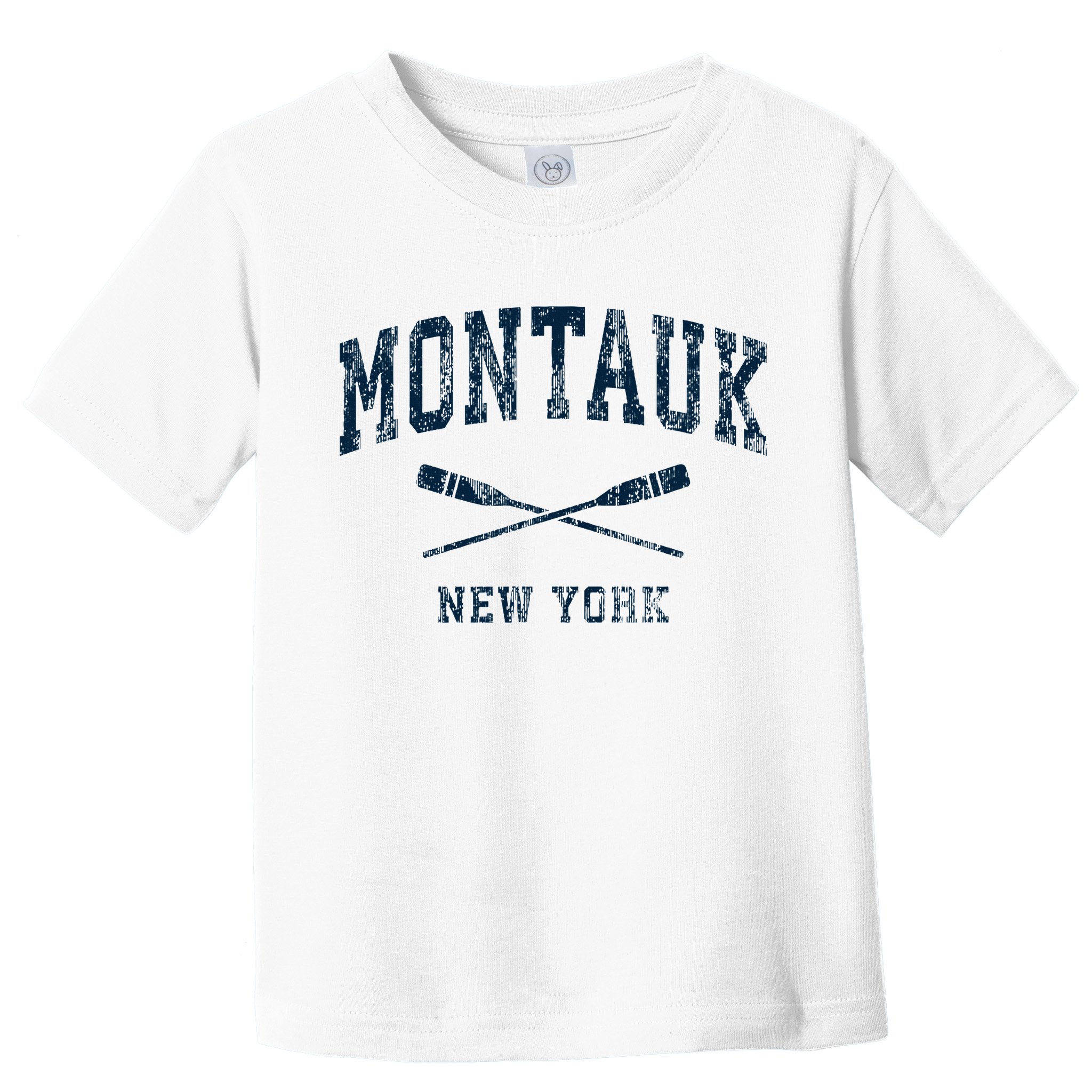 Montauk New York Vintage Nautical Paddles Sports Oars Toddler T-Shirt