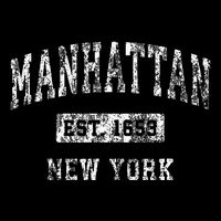 Manhattan New York Ny Vintage Established Doggie Tank