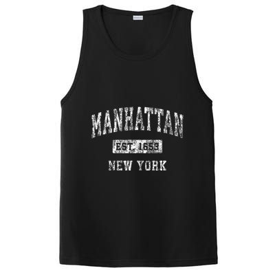 Manhattan New York Ny Vintage Established PosiCharge Competitor Tank