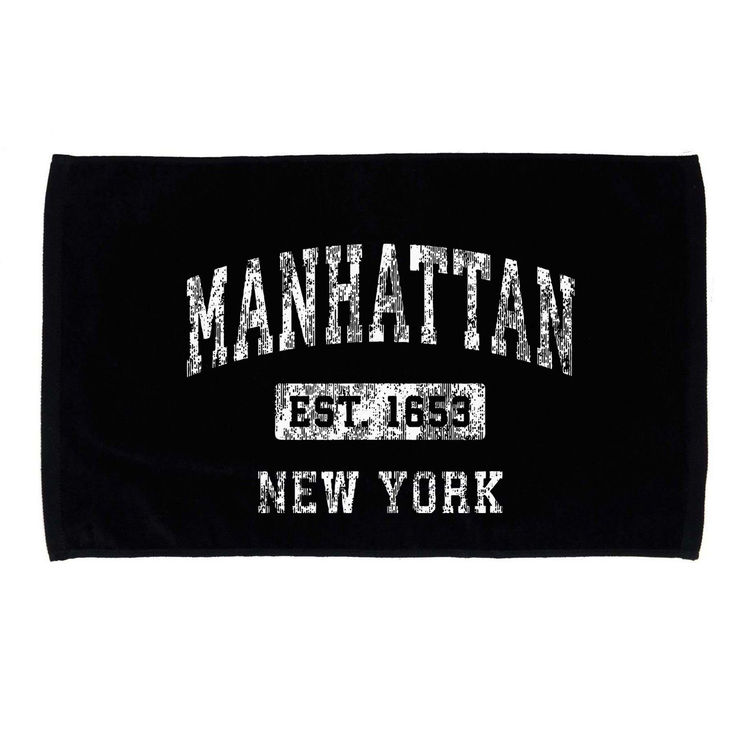 Manhattan New York Ny Vintage Established Microfiber Hand Towel