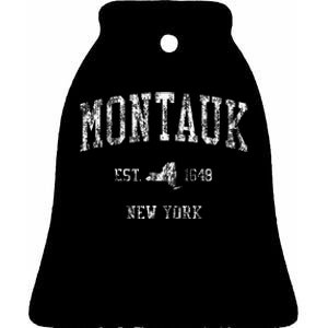 Montauk New York Ny Ceramic Bell Ornament