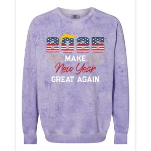 Make New Year Great Again Happy New Years Eve Day 2025 Colorblast Crewneck Sweatshirt