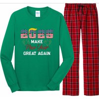 Make New Year Great Again Happy New Years Eve Day 2025 Long Sleeve Pajama Set