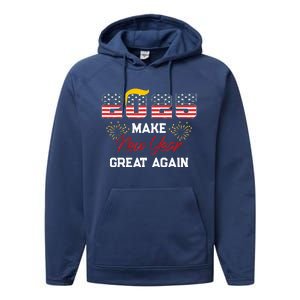 Make New Year Great Again Happy New Years Eve Day 2025 Performance Fleece Hoodie