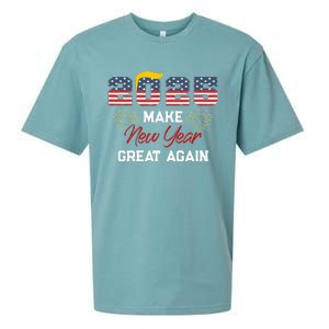 Make New Year Great Again Happy New Years Eve Day 2025 Sueded Cloud Jersey T-Shirt