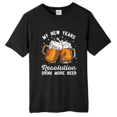 My New Years Resolution Beer Funny Chers Hny Eve Gift Tall Fusion ChromaSoft Performance T-Shirt