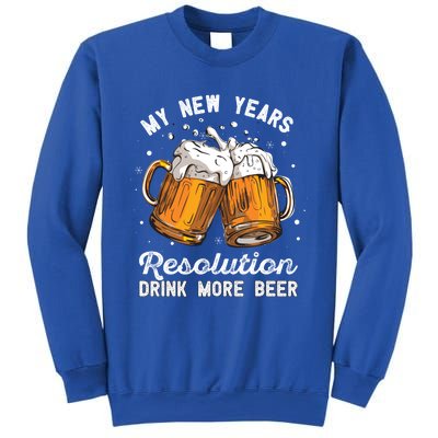 My New Years Resolution Beer Funny Chers Hny Eve Gift Sweatshirt