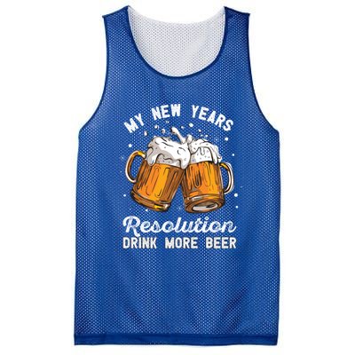 My New Years Resolution Beer Funny Chers Hny Eve Gift Mesh Reversible Basketball Jersey Tank