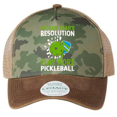 My New Year's Play More Pickleball Gift For Pickleball Lovers Legacy Tie Dye Trucker Hat