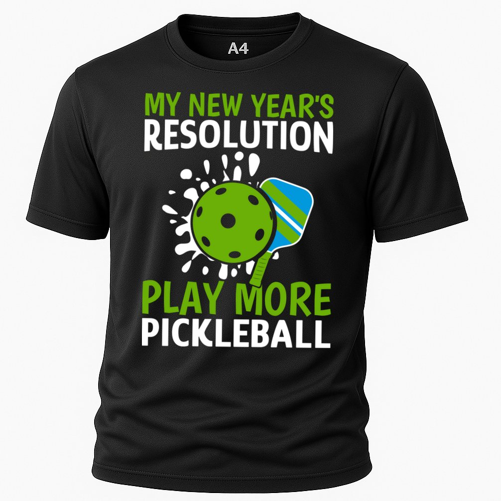 My New Year's Play More Pickleball Gift For Pickleball Lovers Cooling Performance Crew T-Shirt
