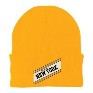 Manhattan New York Varsity Logo Knit Cap Winter Beanie