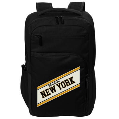 Manhattan New York Varsity Logo Impact Tech Backpack