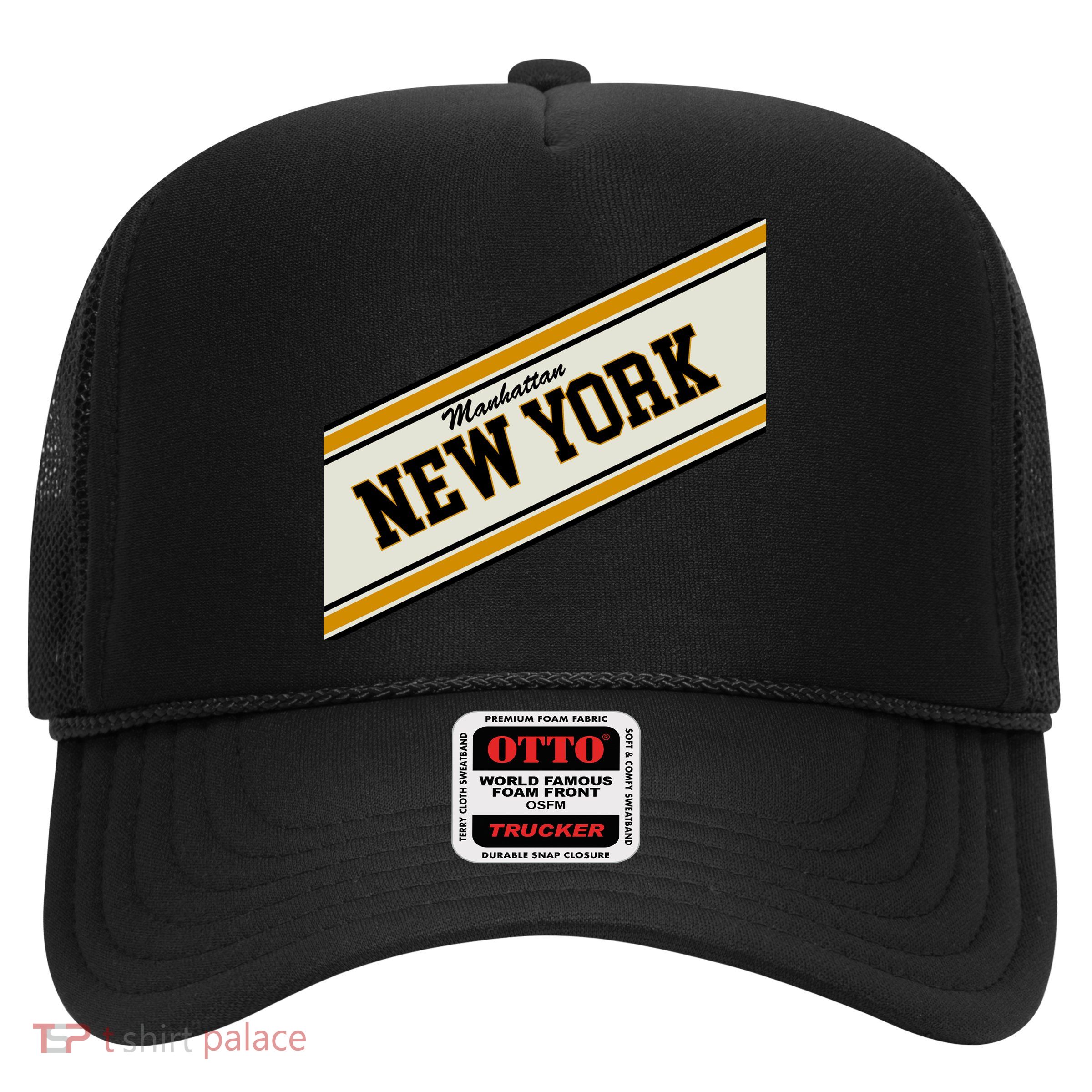 Manhattan New York Varsity Logo Trucker Hat